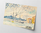 Paul Signac - SAINT-TROPEZ, TARTANES AU PORT