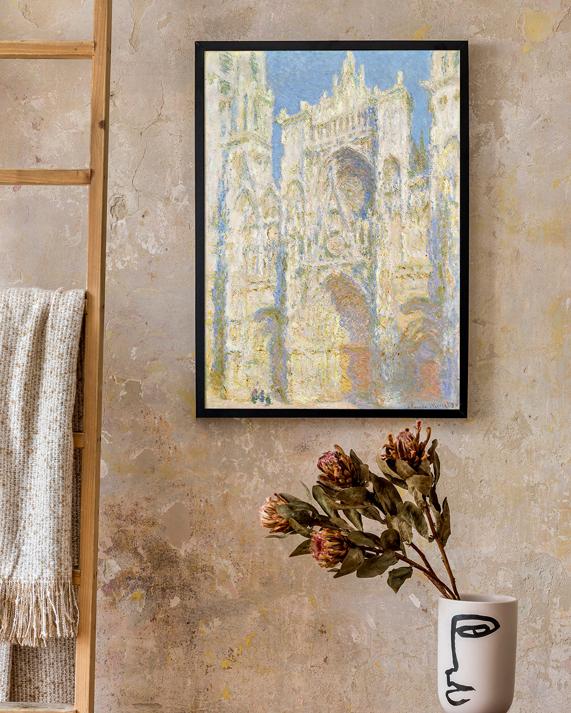 Claude Monet - Kathedrale von Rouen, West-Fassade, Sonnenlicht (1894)