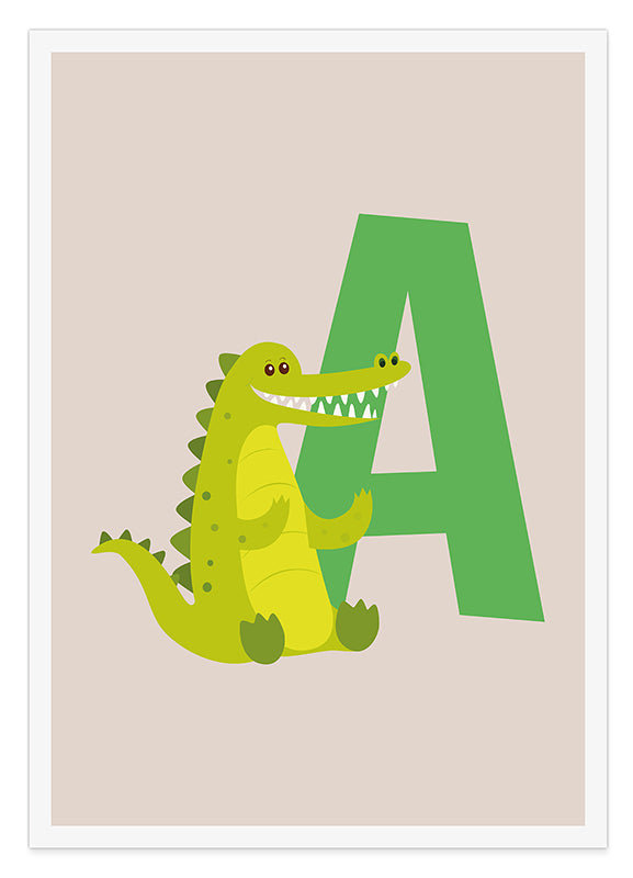A wie Alligator, ABC Lernen