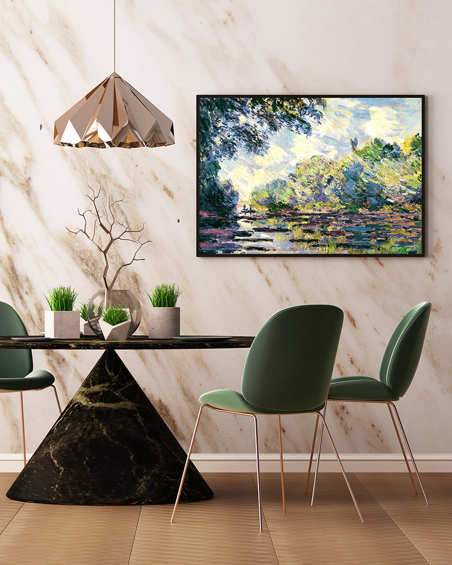 Claude Monet - Ausschnitt der Seine nahe Giverny