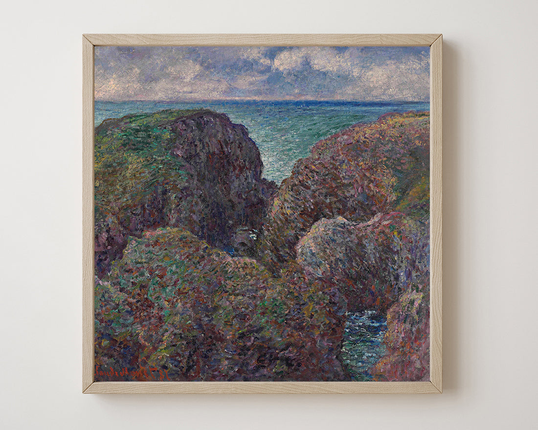 Claude Monet - Block von Felsen in Port Goulphar