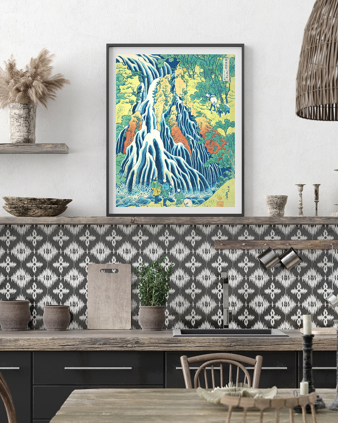 Katsushika Hokusai - Kirifuri-Wasserfall am Kurokami-Berg in Shimotsuke