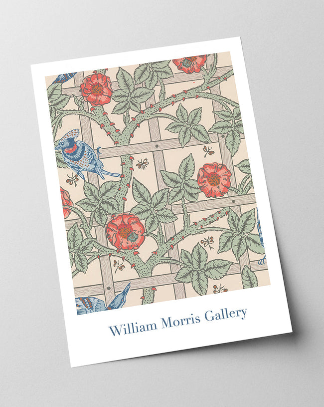 William Morris Jagd - Museum-Poster Rosen und Vögel Main Image