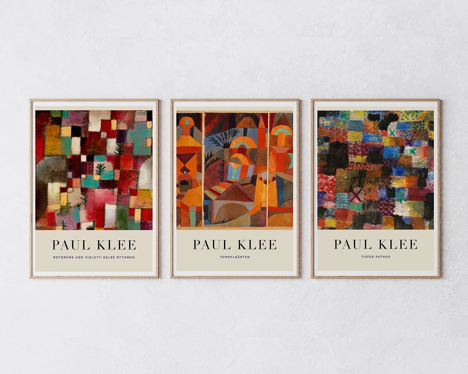 Set aus 3 Postern: "Bunte Muster"