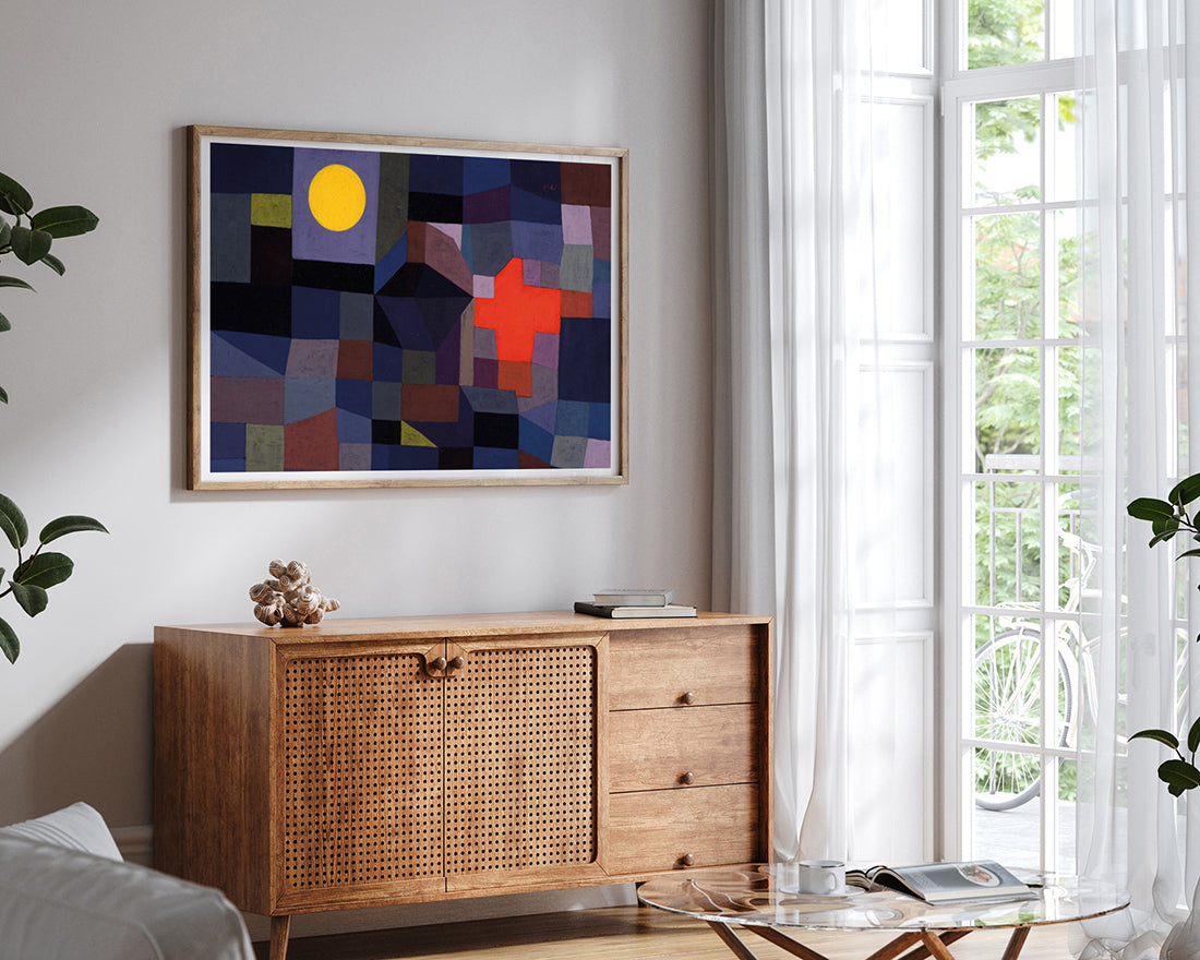 Paul Klee - Feuer bei Vollmond