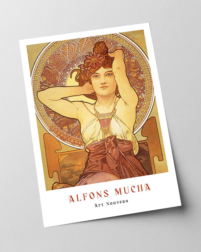 Alfons Mucha - Museum-Poster Sitzende Frau II - Art déco Main Image