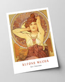 Alfons Mucha - Museum-Poster Sitzende Frau II - Art déco