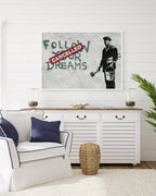Banksy - Follow Your Dreams Cacelled Wand-Graffiti Street Art cool modern