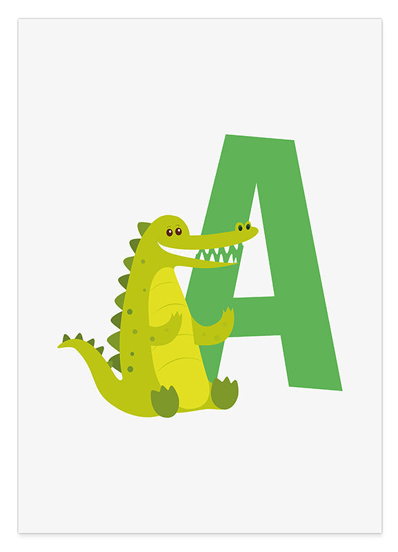 A wie Alligator, ABC Lernen Hover Image