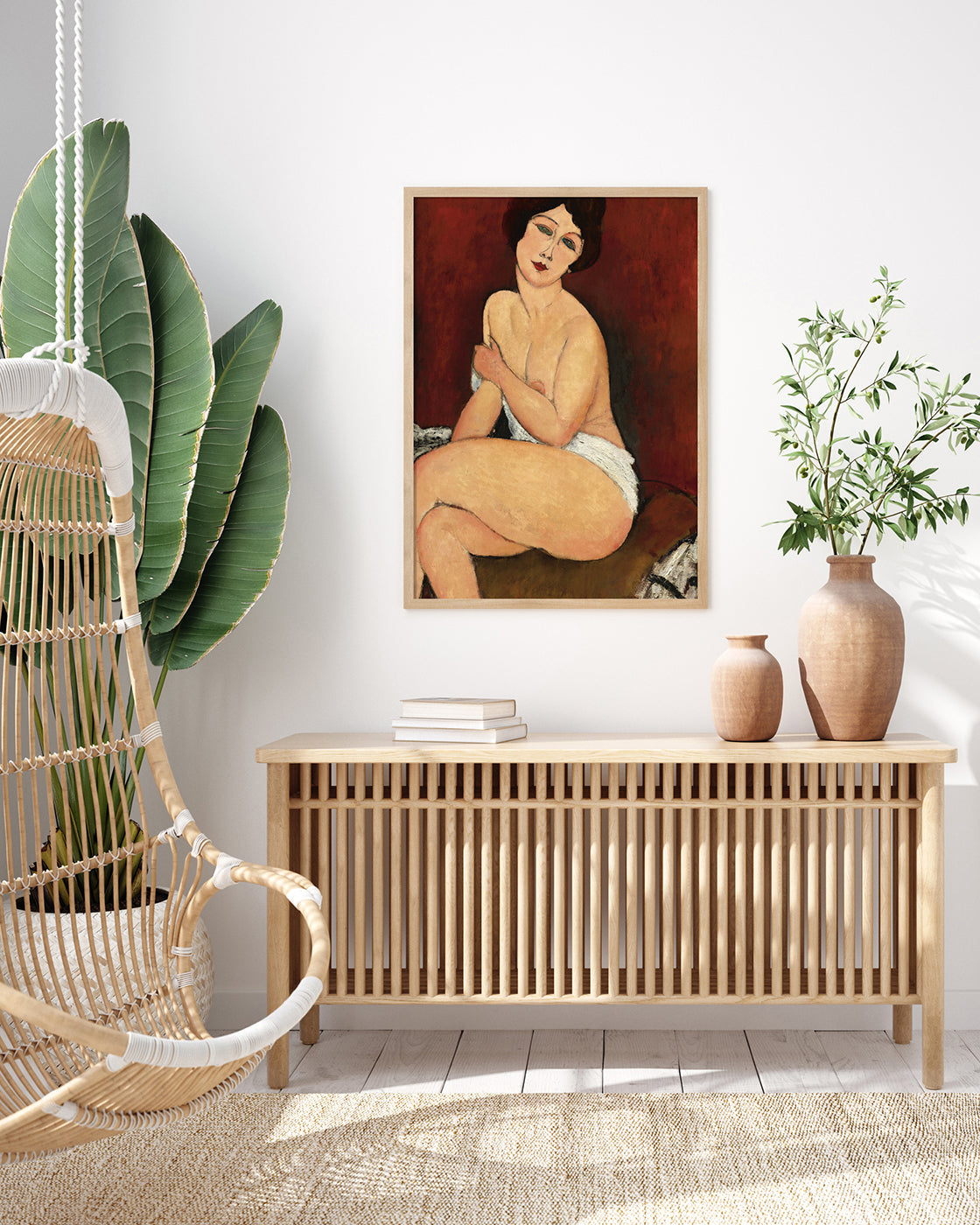 Amedeo Modigliani - Sitzende Nackte auf Divan