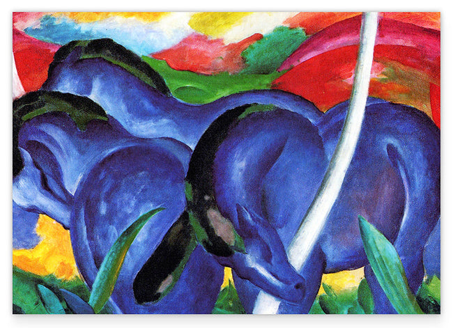 Franz Marc - Die großen blauen Pferde (1911) Hover Image