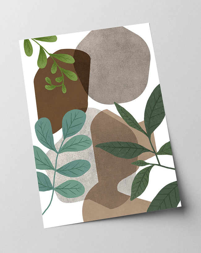 Hommage an die Natur - Abstrakte Formen und Blätter Main Image