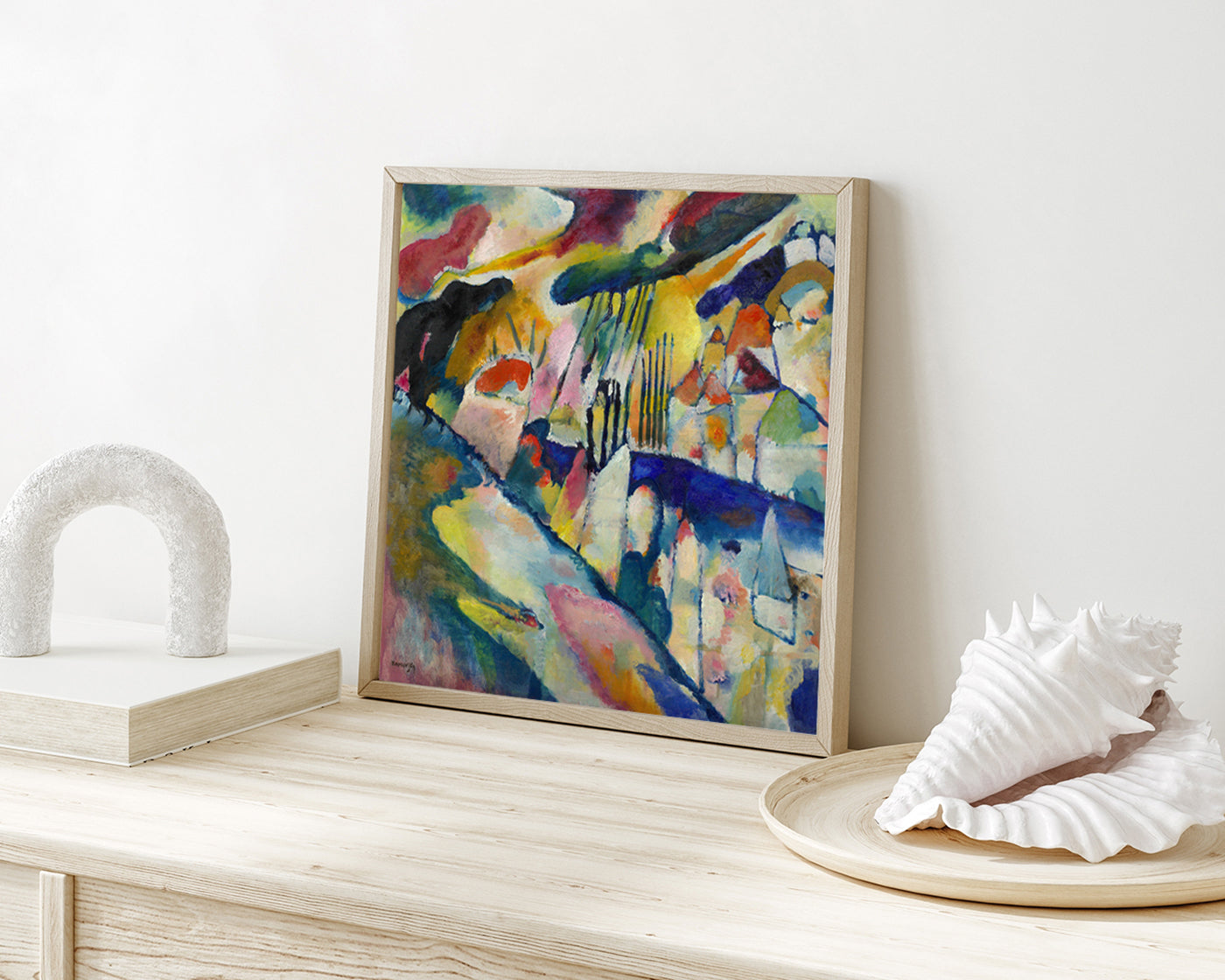 Wassily Kandinsky - Landschaft mit Regen (1913)