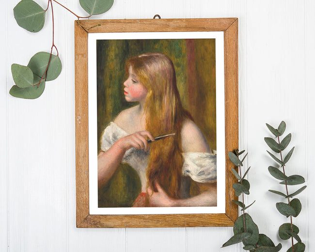 Pierre Auguste Renoir - Malerei des jungen Mädchens (La Toilette) Main Image