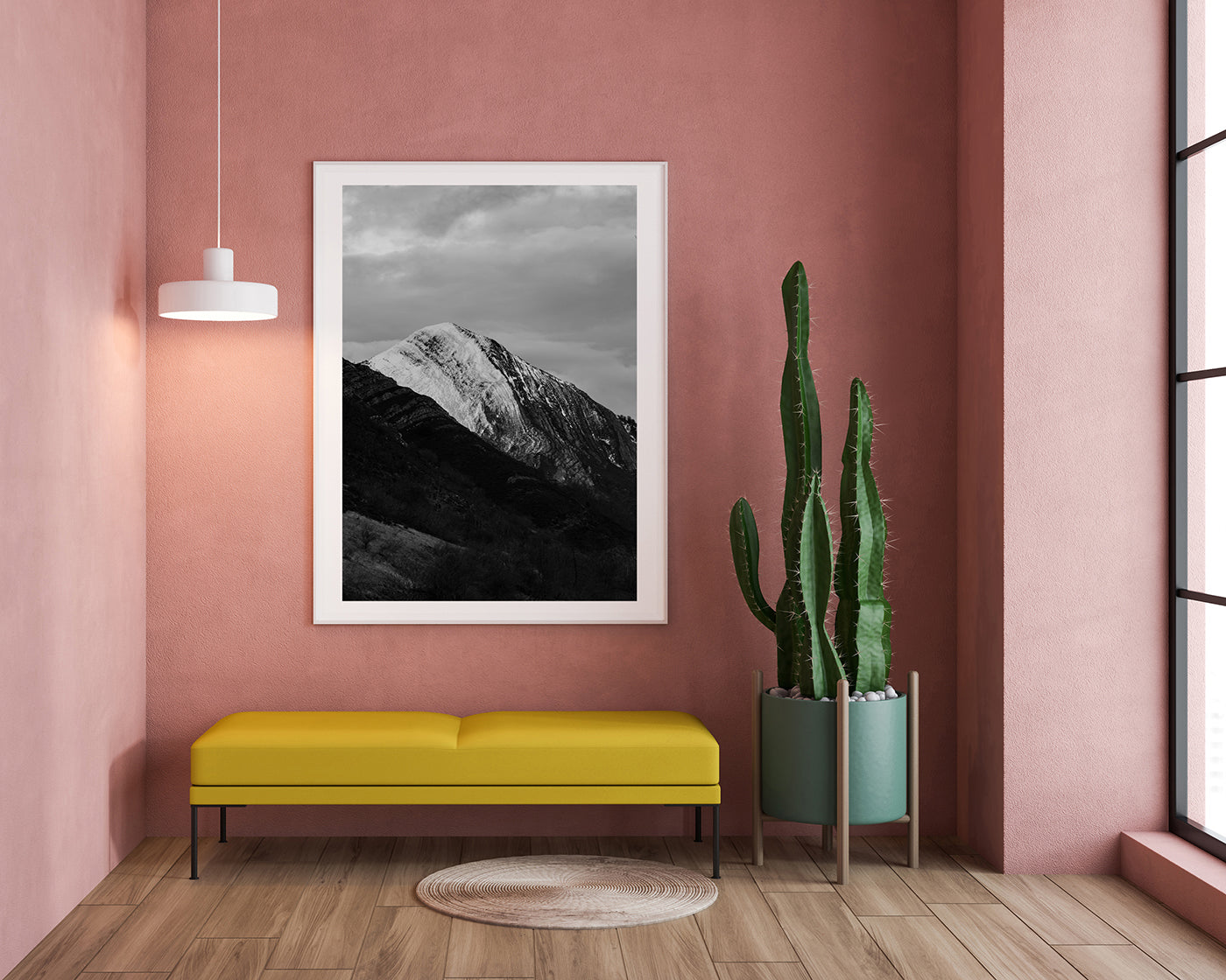 Berge - Schwarz-Weiß