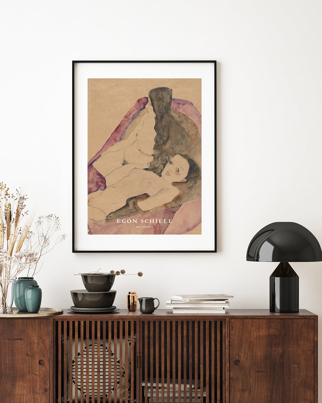 Egon Schiele - Museum-Poster II Zwei Liegende