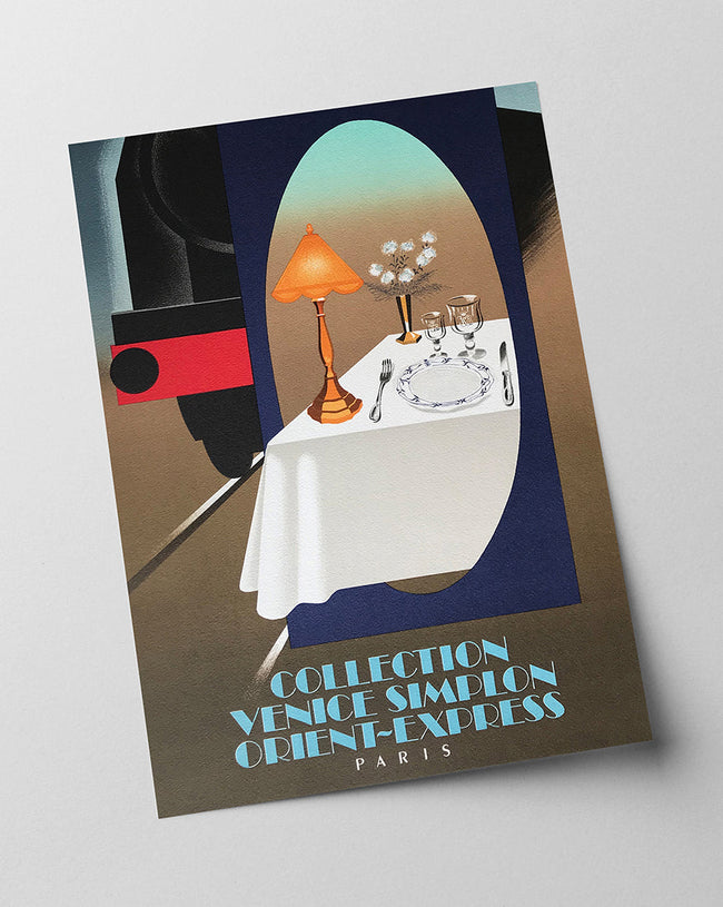 Pierre Fix-Masseau - Art Deco Werbeplakat - Orient-Express Main Image