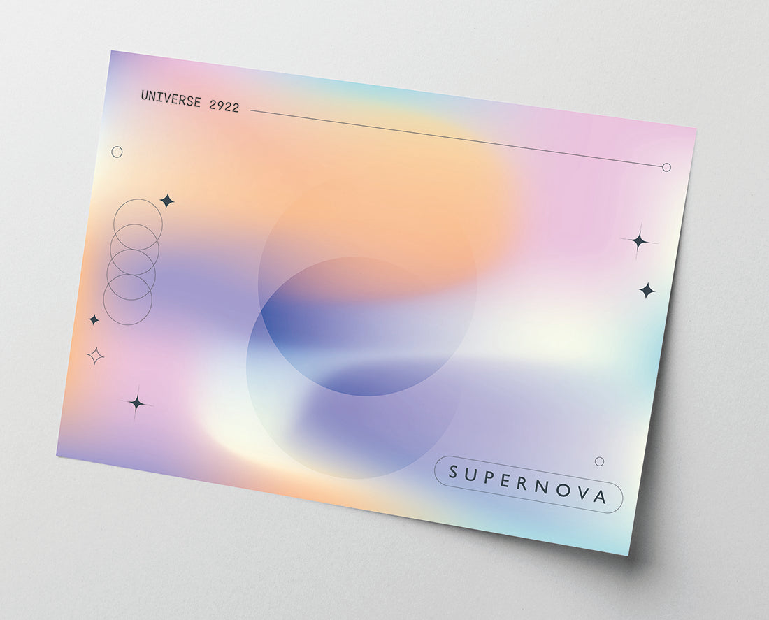 Supernova - Kreise in Pastellfarben