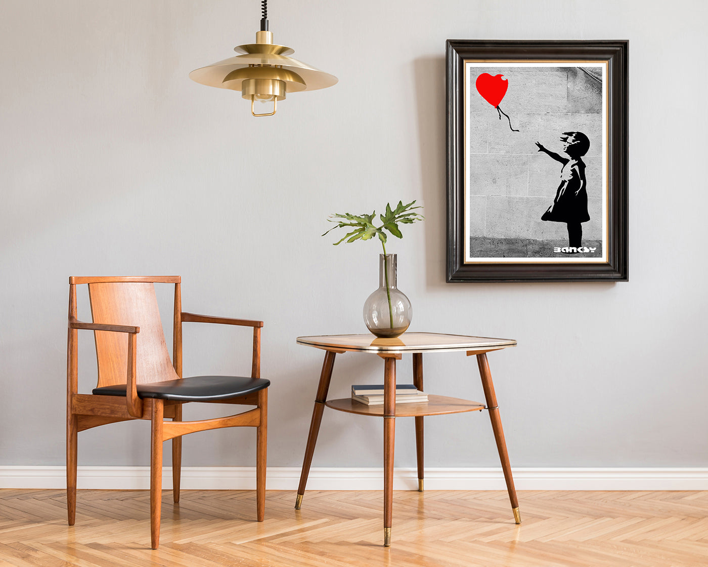Banksy - Museum-Poster Mädchen mit Luftballon in Herzform - Street-Art I