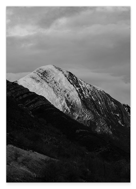 Berge - Schwarz-Weiß