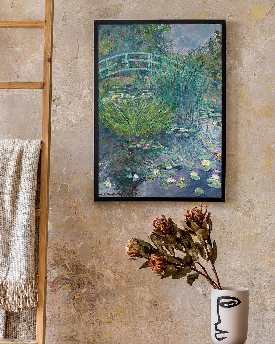 Blanche Hoschedé Monet - Steg am Seerosenteich (Giverny)