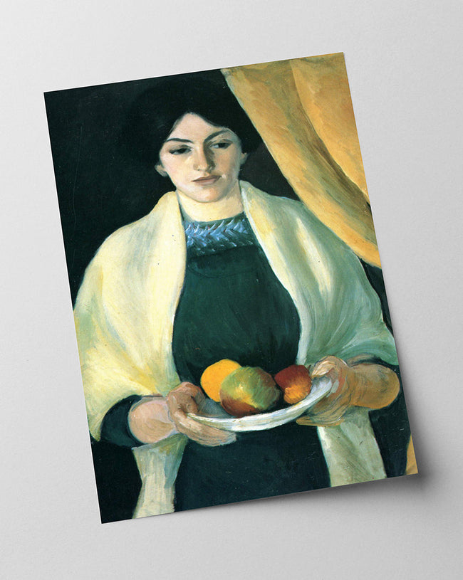 August Macke - Frau des Künstlers mit Äpfeln Main Image