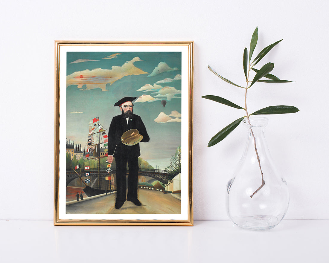 Henri Rousseau - Selbstbildnis mit Palette