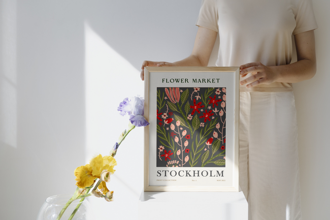 Stockholm Flower Market Poster Hover Image