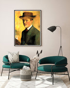 August Macke - Selbstportrait mit Hut