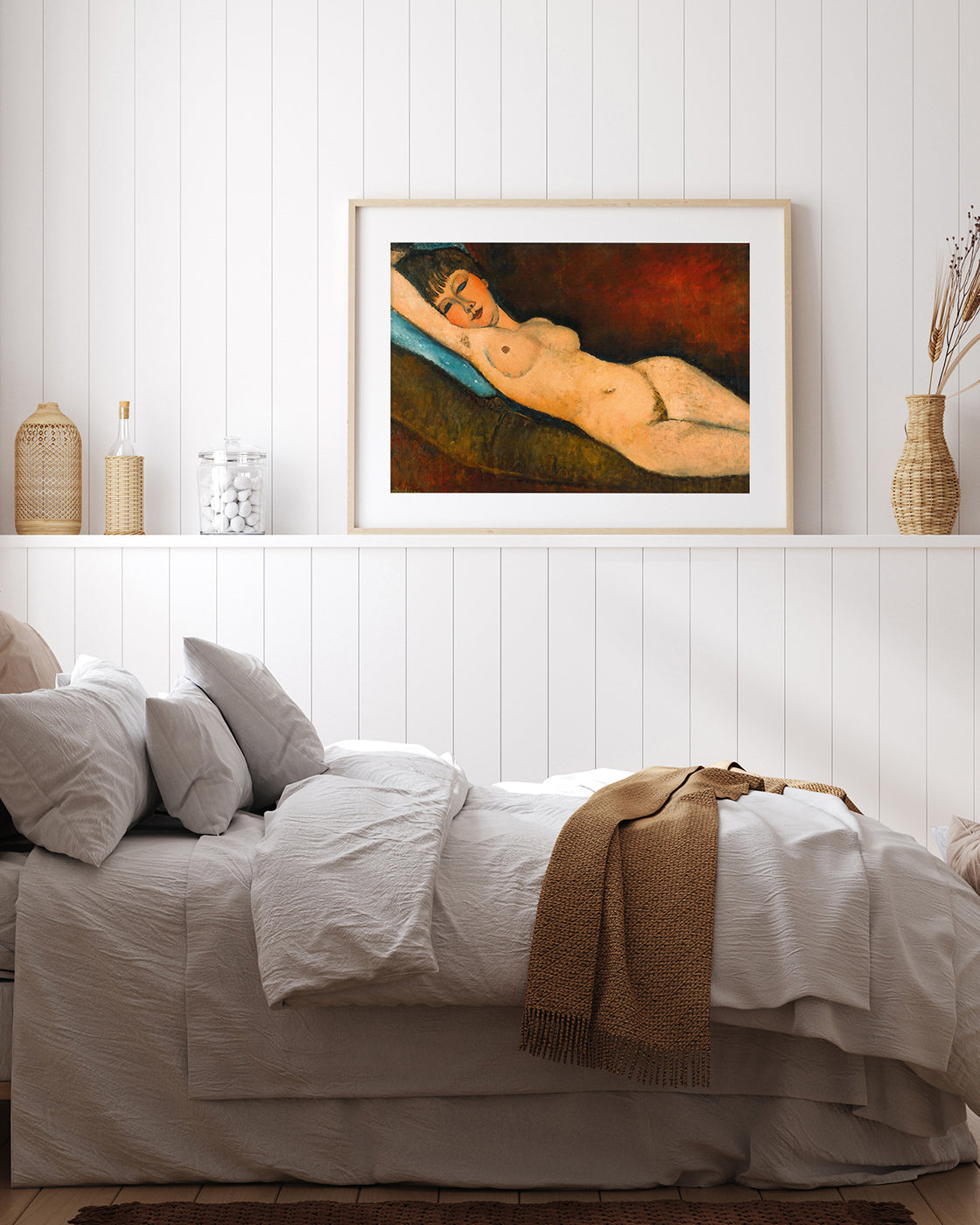 Amedeo Modigliani - Nu Couché au coussin bleu