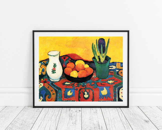 August Macke - Stillleben Still Life Hyacinths Carpet Main Image