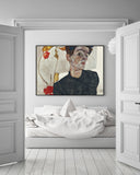 Egon Schiele - Selbstportrait mit Physalis