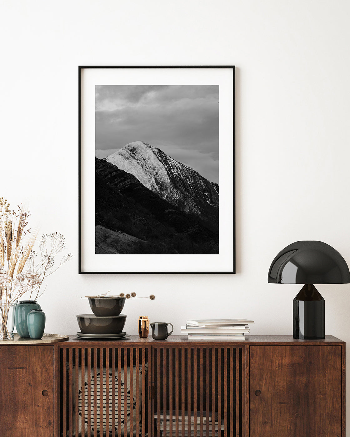 Berge - Schwarz-Weiß