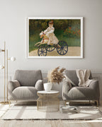 Claude Monet - Jean Monet auf seinem Pferderad (1872)