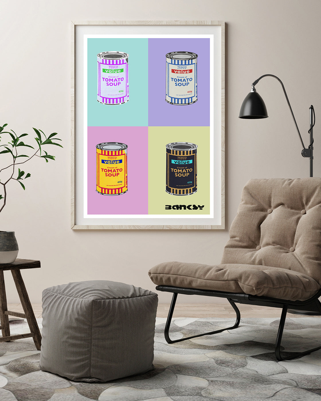 Banksy - Museum-Poster II Pop-Art Dosen Tomato Soup