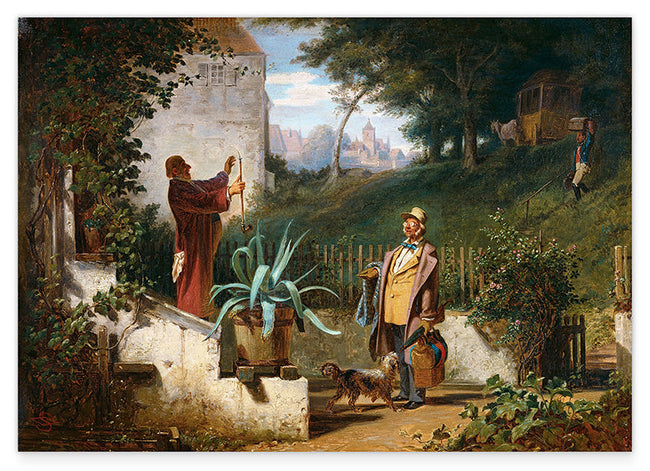 Carl Spitzweg - Jugendfreunde Hover Image