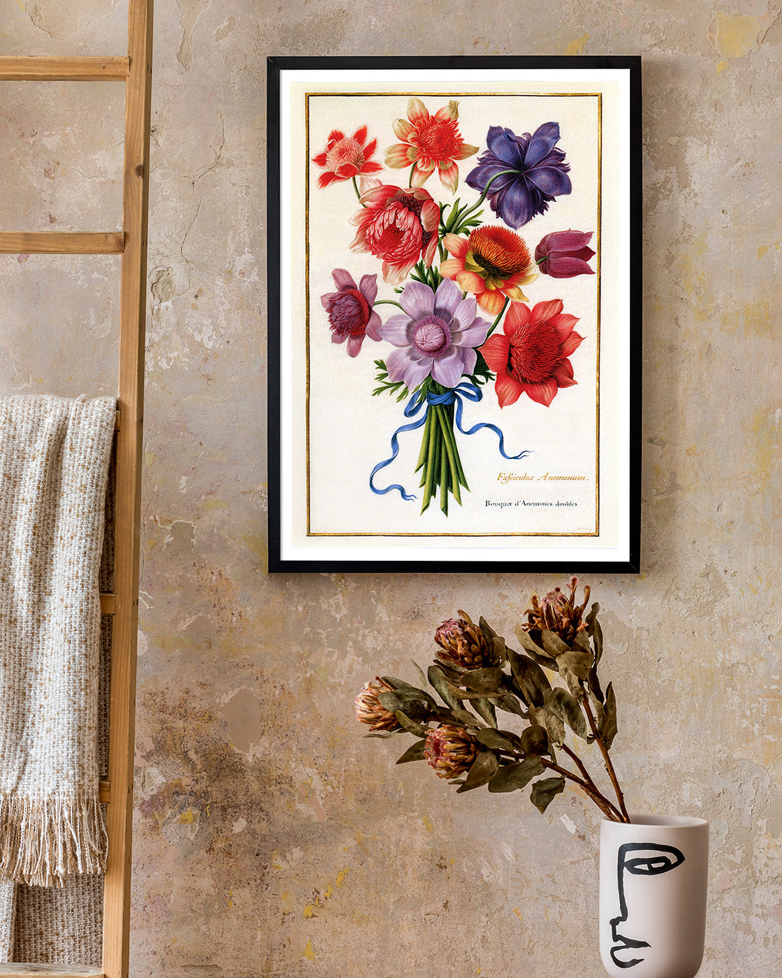 Bunter Blumenstrauß mit Anemonen