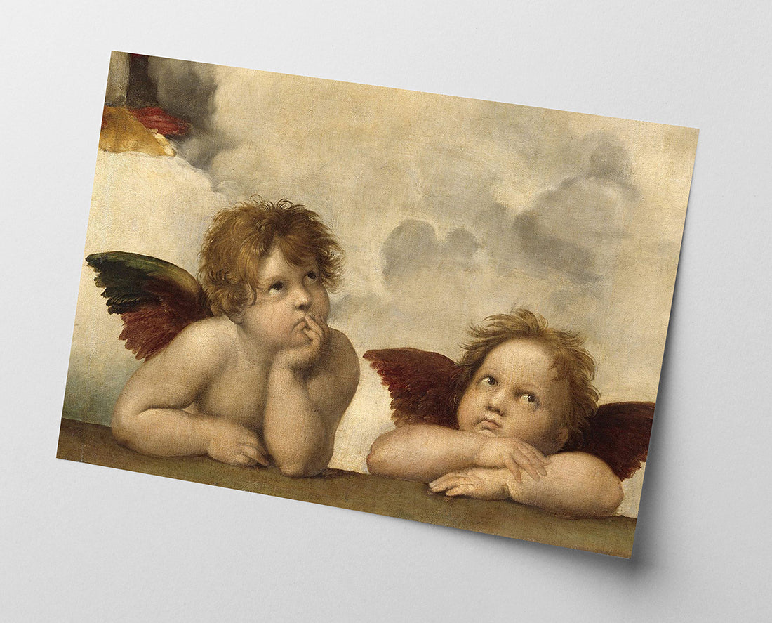 Raphael - Sixtinische Madonna, zwei Engel