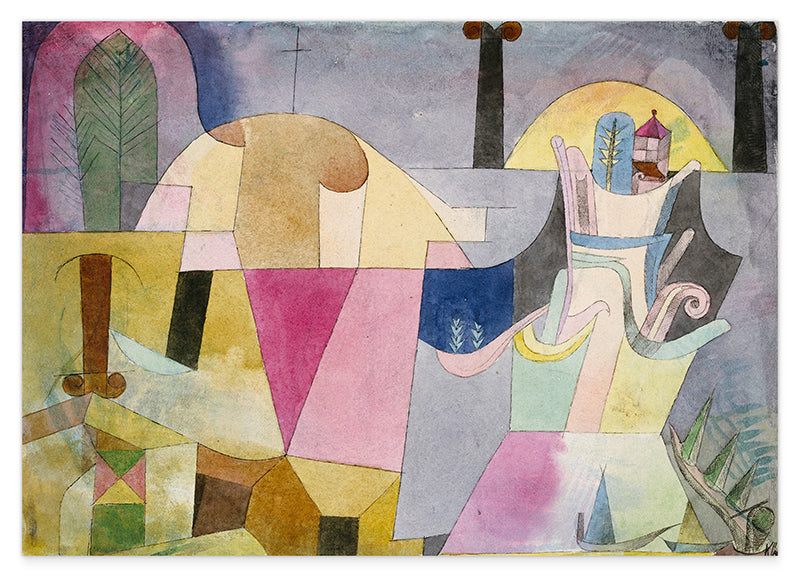 Paul Klee - Schwarze Säulen in der Landschaft (1919)