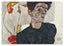 Egon Schiele - Selbstportrait mit Physalis