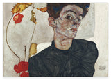 Egon Schiele - Selbstportrait mit Physalis