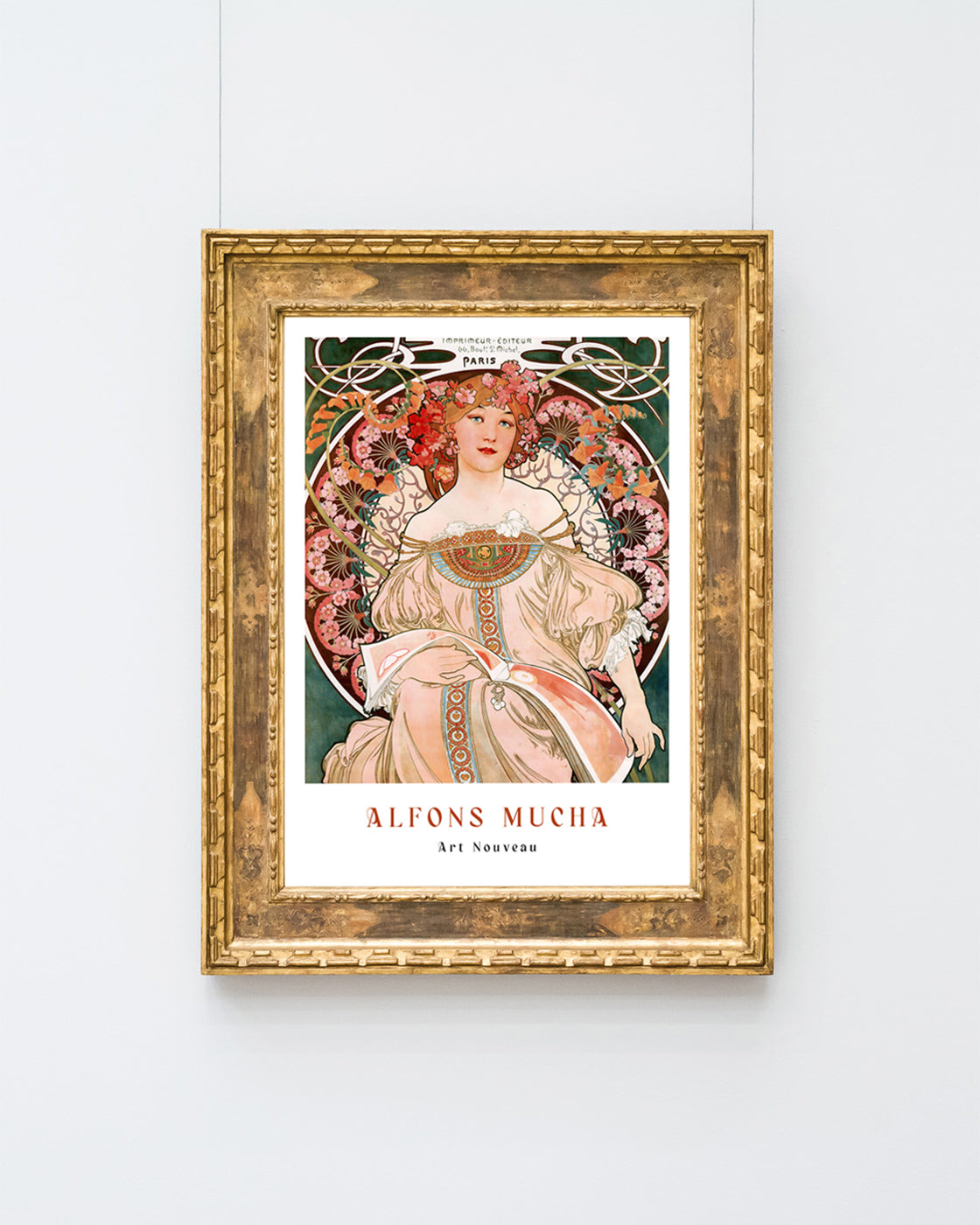 Alfons Mucha - Museum-Poster Sitzende Frau - Paris