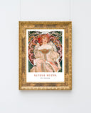 Alfons Mucha - Museum-Poster Sitzende Frau - Paris