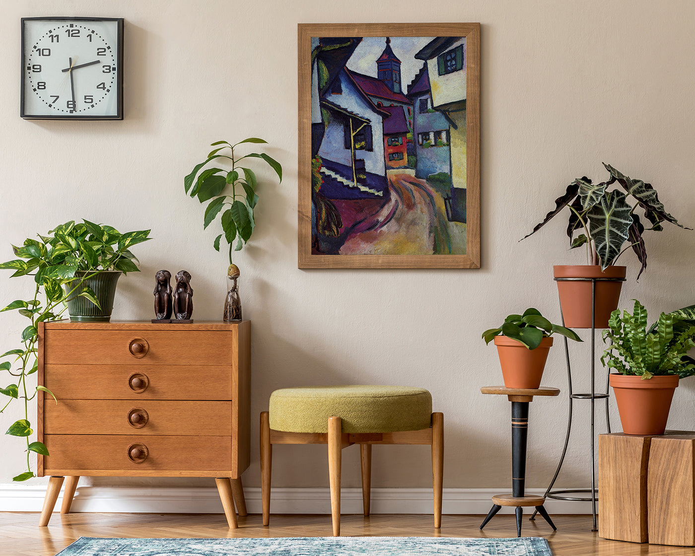 August Macke - Straße mit Kirche in Kandern