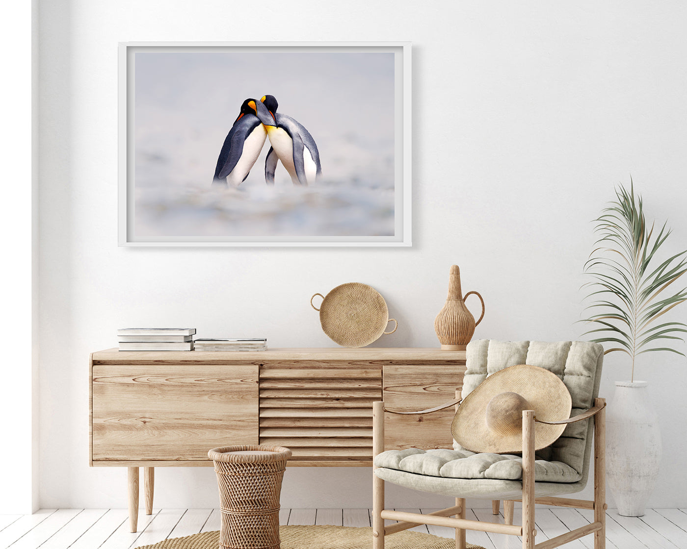 Kuschelnde Pinguine