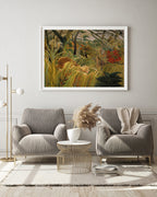 Henri Rousseau - Tiger vom tropischen Sturm überrascht