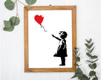 Banksy - Balloon Girl Mädchen mit Luftballon Street Art