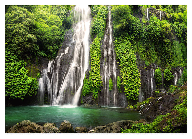 Wasserfall im Regenwald Hover Image