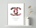 Zitat von Coco Chanel - Mode-Ikone - Rosen