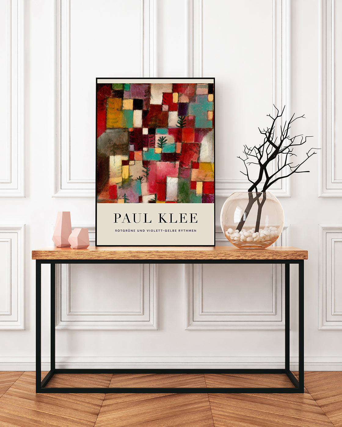 Paul Klee - Museum-Poster Rotgrüne und violett-gelbe Rhythmen